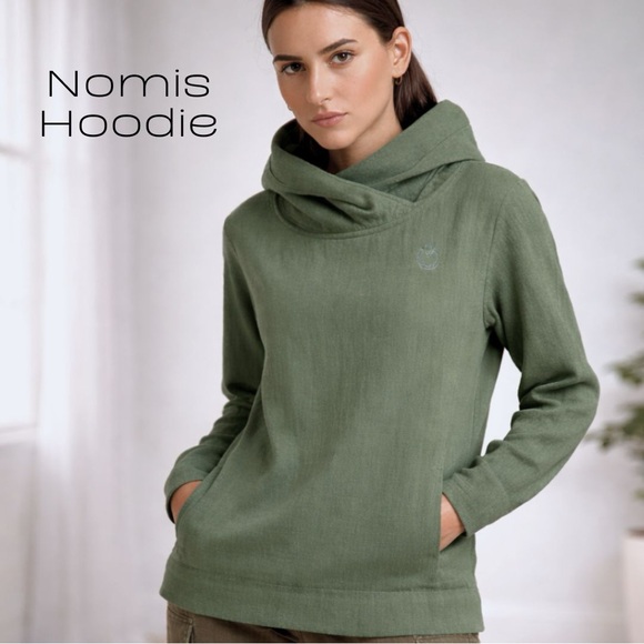 Nomis Tops - Emerald Nomis Hoodie | 50/50 Cotton-Poly Blend | Thumbhole Cozy Fit | Bundle🛍️
